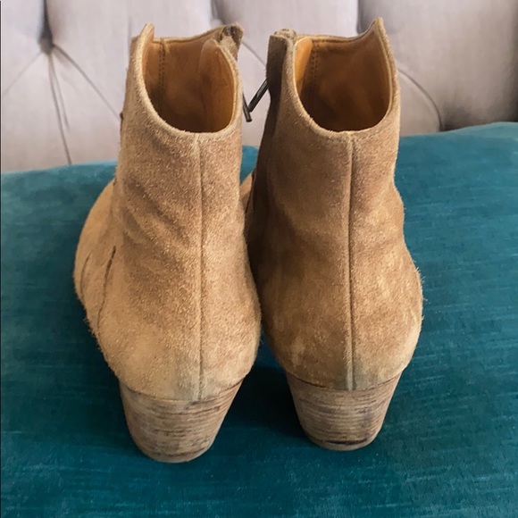 ISABEL MARANT tan suede DICKER ankle boots - Picture 6 of 11